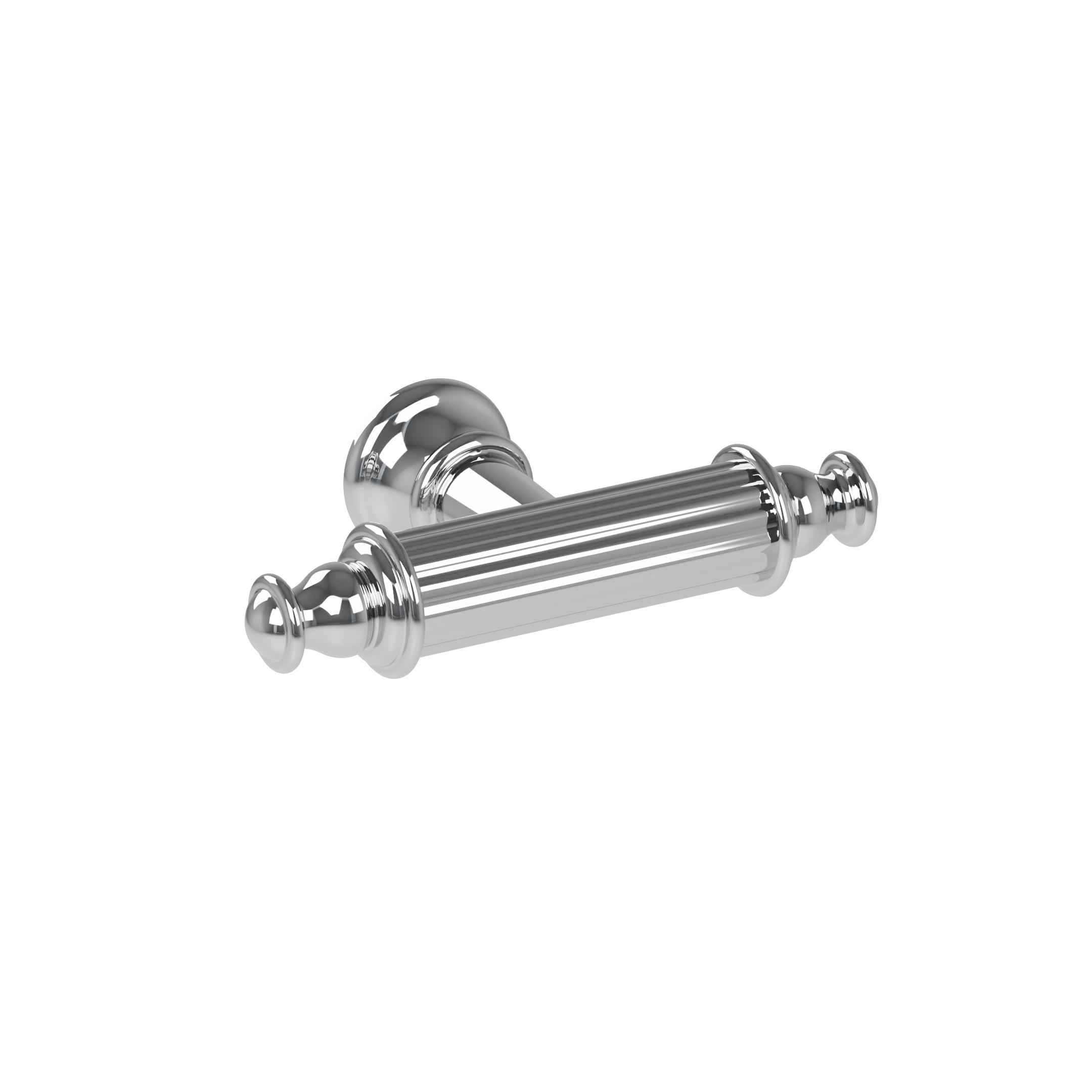 Bouton pour meuble en zamac longueur 78 mm Polish chrome - Gris / argent, Zamak