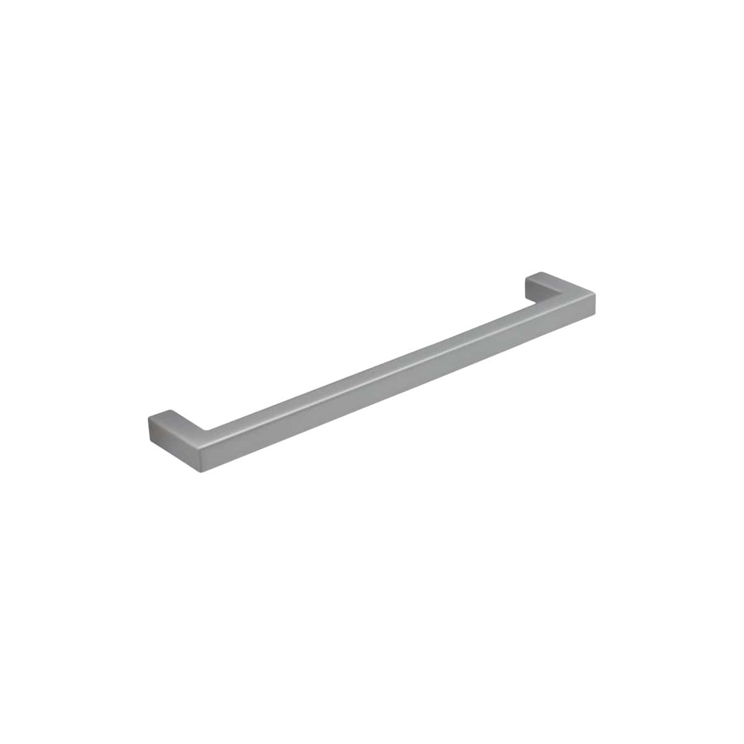 Poignée de meuble en zamac finition chrome mat e 160 mm - Gris / argent, Zamak