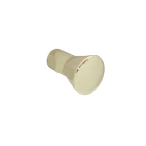 Bouton de meuble en zamac finition laiton poli D 16mm – Jaune / doré, Zamak
