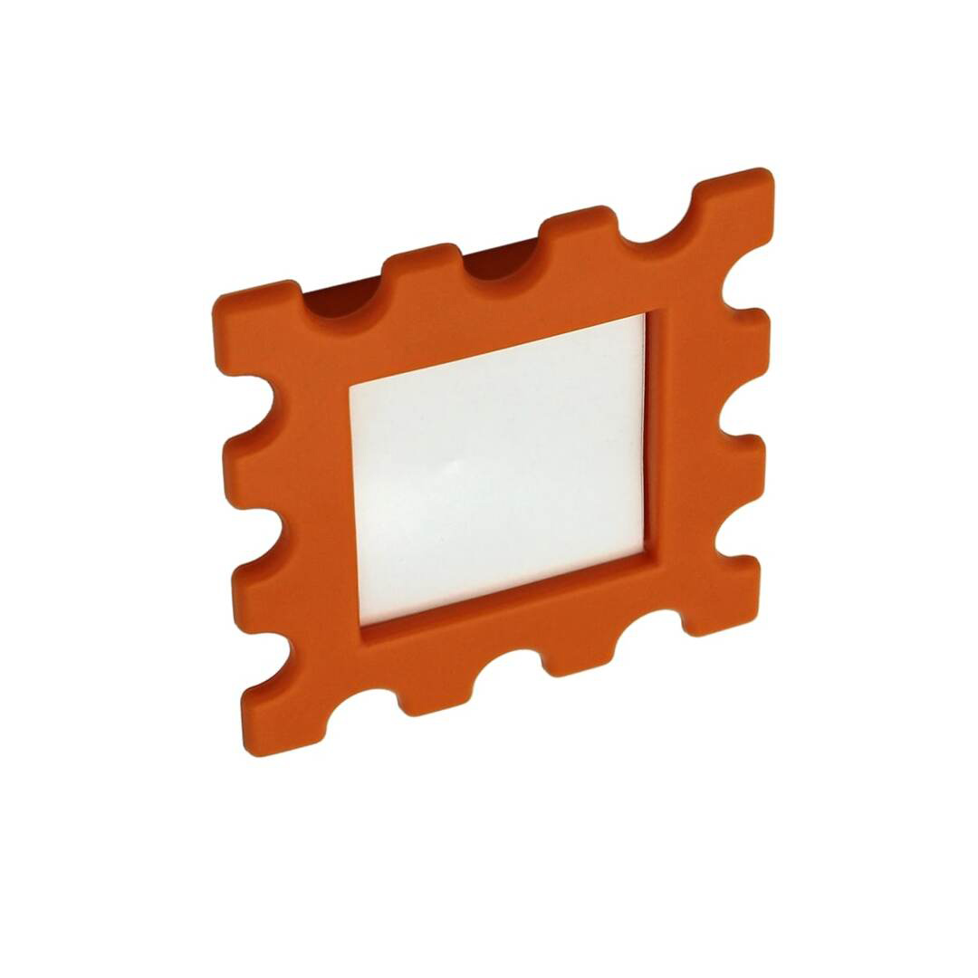 Poignée de meuble en ABS orange entraxes 32 mm - Orange / cuivré