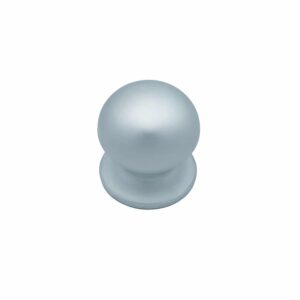 Bouton tirant de porte fixe Ø70 mm en aluminium Gris argent – breveté – Gris / argent