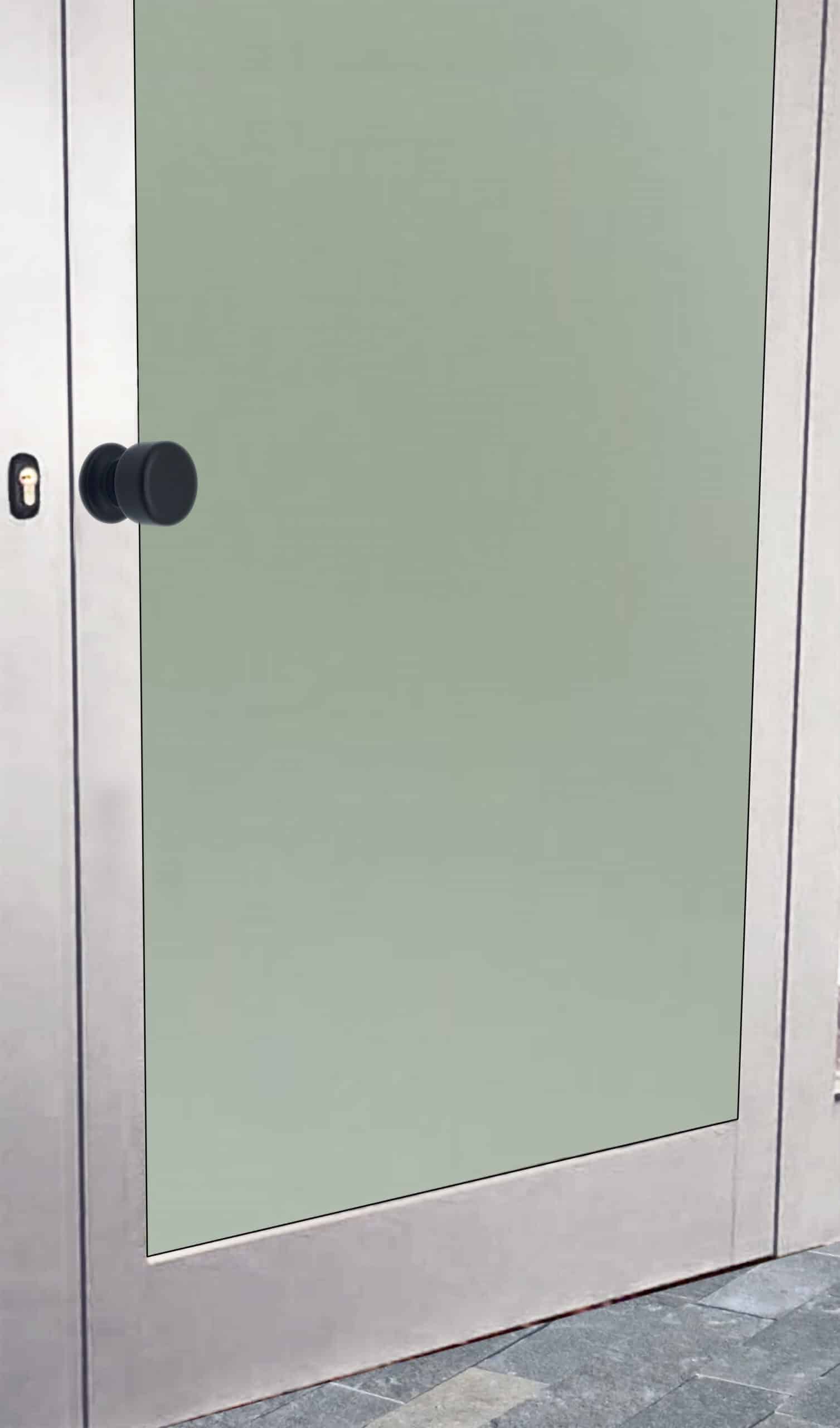 Bouton tirant de porte fixe Ø50 mm en aluminium Noir - breveté – Image 4