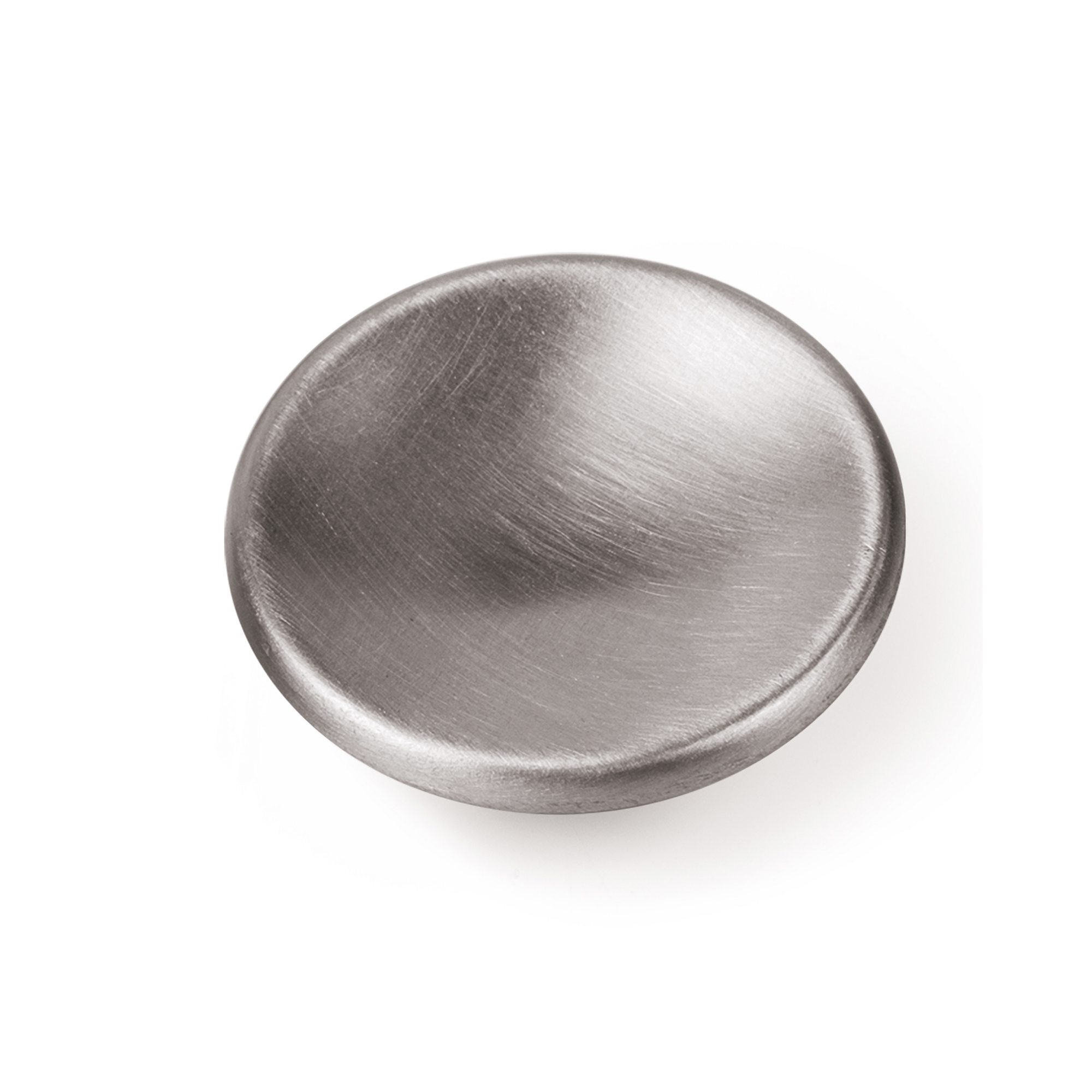 Bouton de meuble zamac diamètre 40 mm acier satiné lot de 24 piéces - Gris / argent, Zamak