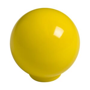 Bouton de meuble   boule abs diamètre 34 mm jaune brillant lot de 50 piéces – Jaune / doré