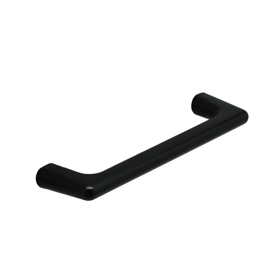 Poignée de meuble en zamac finition noir mat e 128 mm - Zamak