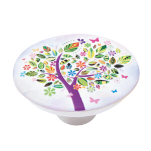 Bouton de meuble abs diamètre 50 mm sérigrafié arbre couleurs lot de 36 piéces – Multicouleur