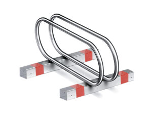 Râtelier vélos *premium* 1 places SANS PLATINE – Gris / argent, Acier