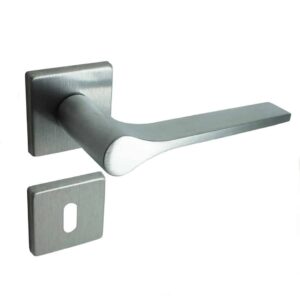 Poignées de porte intérieure (couple) en zamac inition chrome satiné mat