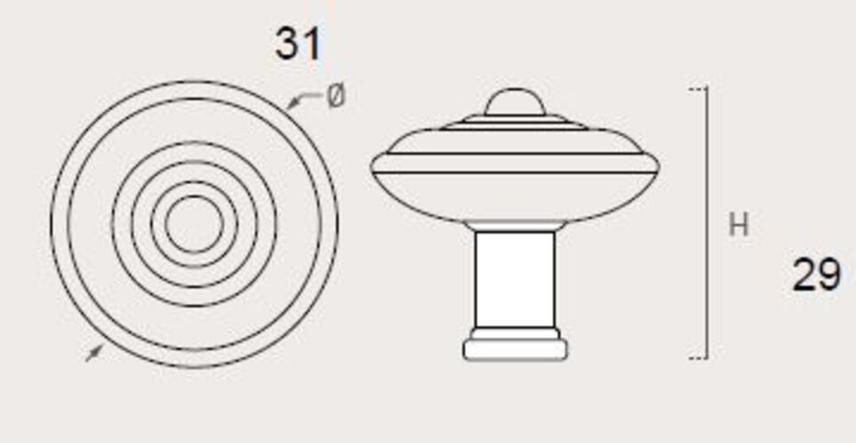 Bouton de meuble zamac diamètre 31 mm bronze vieilli lot de 24 piéces - Orange / cuivré, Zamak – Image 2