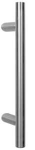 Poignée de tirage Diamètre 30 mm – Entraxe=350 – S=80 – A=70 – L=500 mm – inclinée 45° – INOX 304 poli – Gris / argent, Acier inoxydable