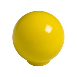 Bouton de meuble   boule abs diamètre 29 mm jaune brillant lot de 50 piéces – Jaune / doré