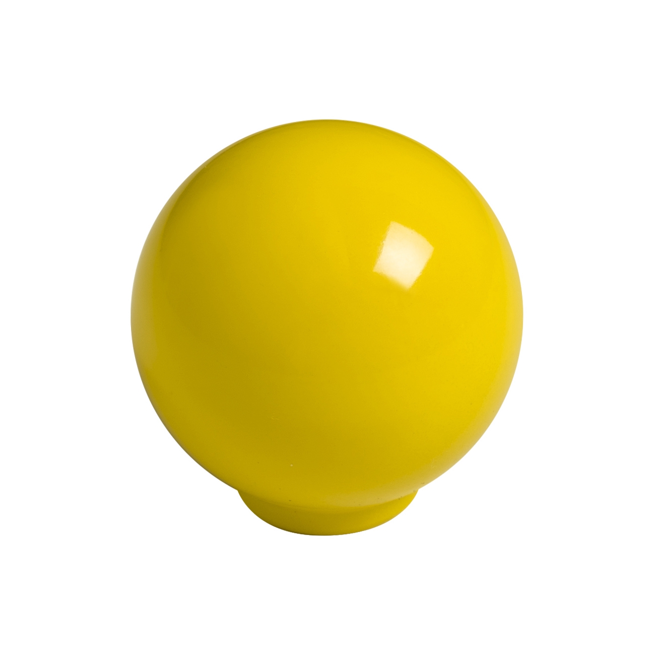 Bouton de meuble boule abs diamètre 24 mm jaune brillant lot de 75 piéces - Jaune / doré