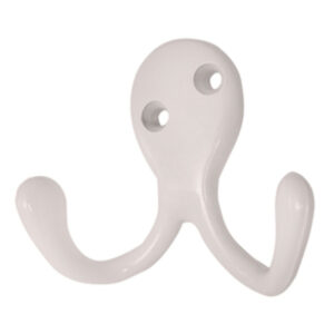 Porte manteau double zamac blanc 68 mm lot de 24 piéces – Zamak