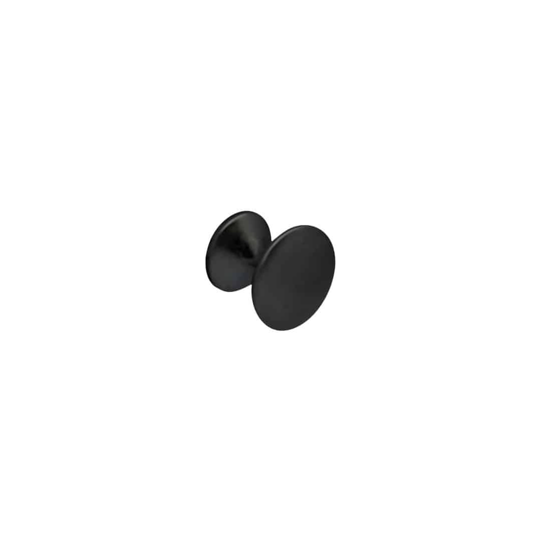 Bouton de meuble en zamac finition noir mat d 25 mm - Zamak