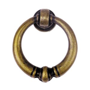 Bouton de meuble zamac anneau diamètre  40mm vieux laiton lot de 36 piéces – Orange / cuivré, Zamak