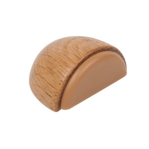 Butée de porte en bois chéne 49×38 mm lot de 24 piéces – Marron
