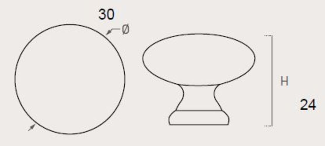 Bouton de meuble zamac diamètre 30 mm bronze vieilli lot de 24 piéces - Orange / cuivré, Zamak – Image 2