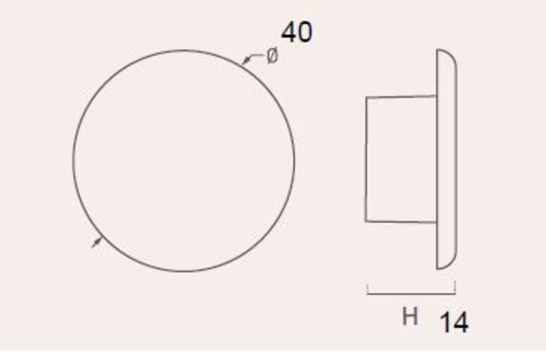 Bouton de meuble zamac diamètre 40 mm acier satiné lot de 24 piéces - Gris / argent, Zamak – Image 2