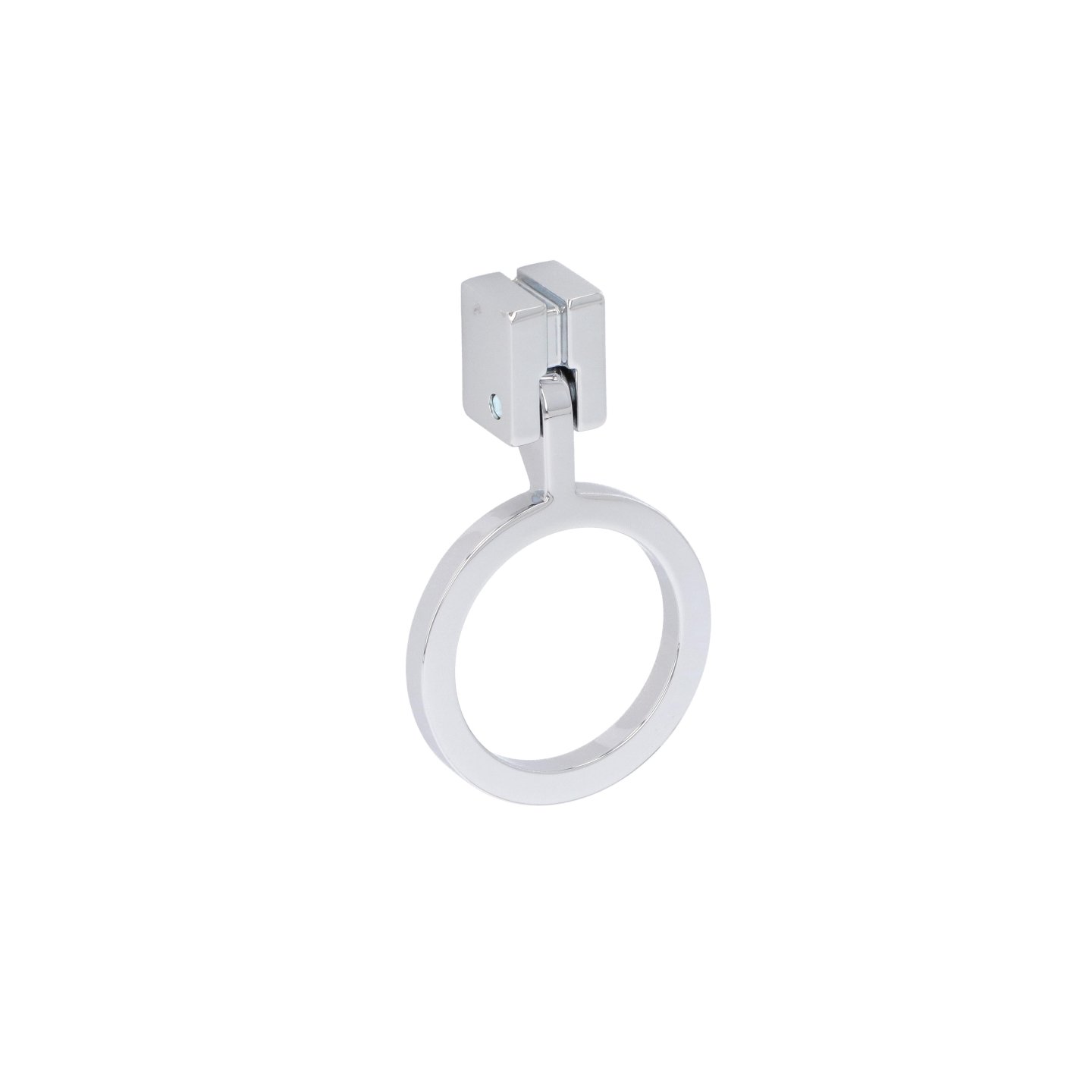 Poignée pour meubles en zamac L 45 mm chrome poli - Gris / argent, Zamak