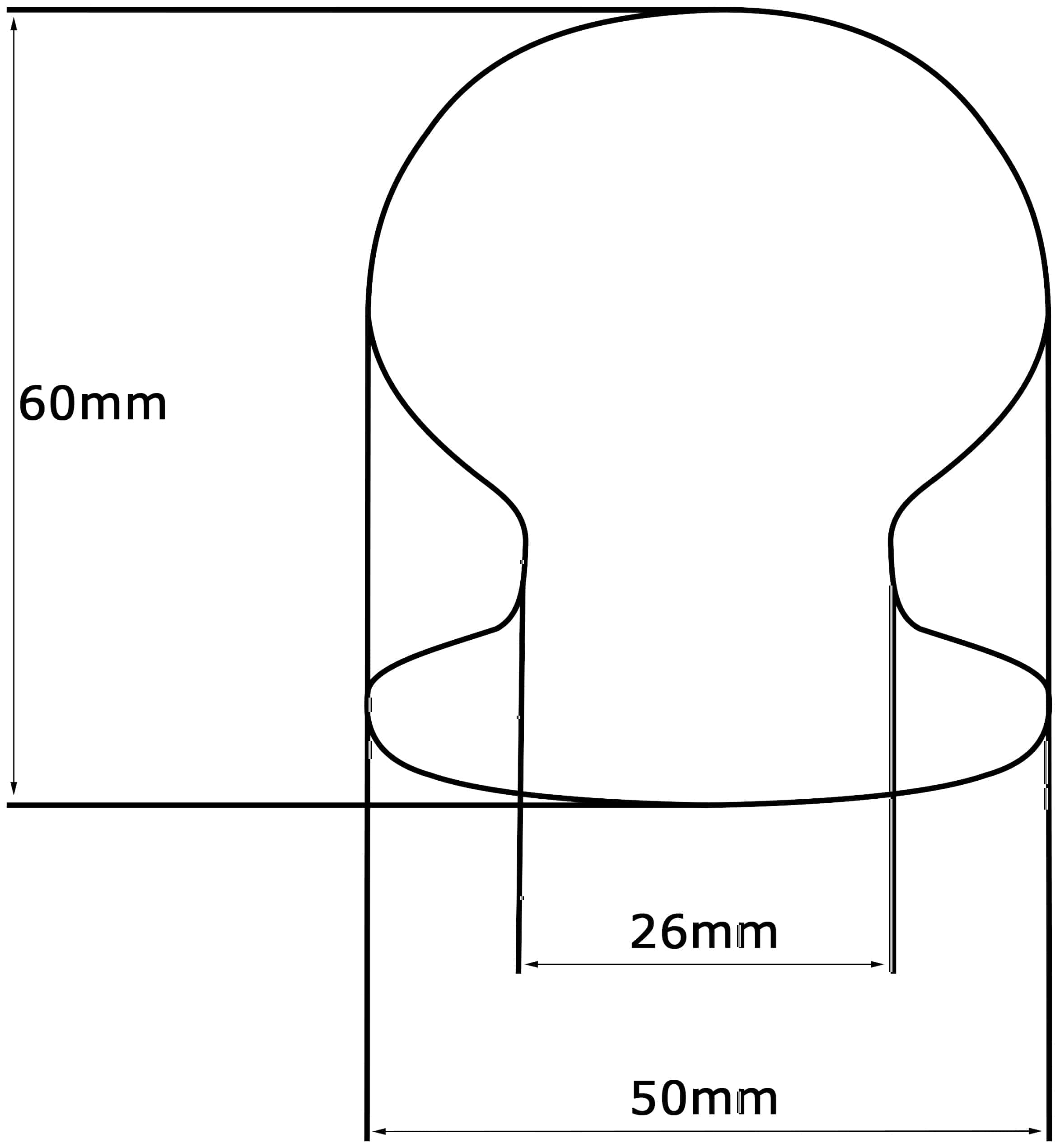 Bouton tirant de porte fixe Ø50 mm en aluminium Bronze poli - breveté - Jaune / doré – Image 5