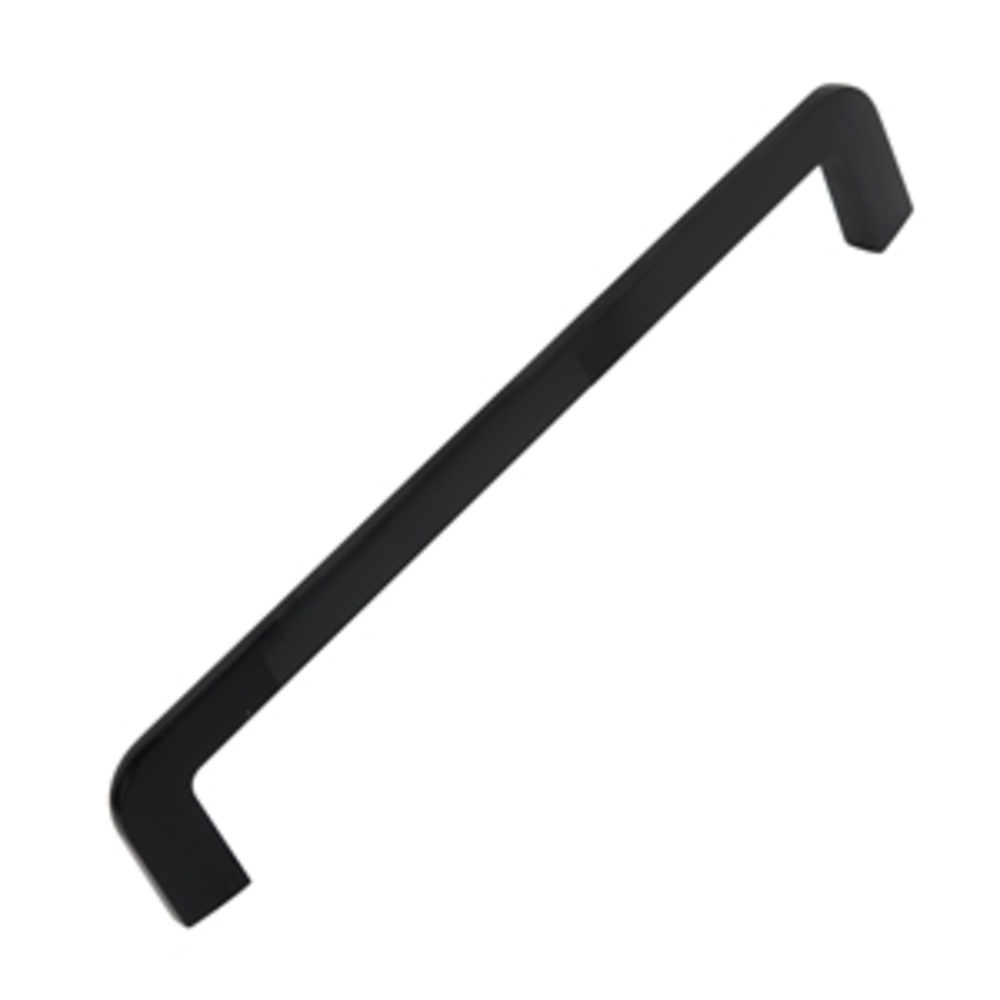 Poignée de meuble zamac entraxe 160 mm peint noir mat lot de 12 piéces - Zamak