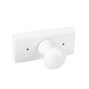 Porte manteau 1 crochets pin laqué blanc lot de 9 piéces – Noir, Zamak