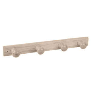 Porte manteau 4 crochets pin decapé blanc lot de 6 piéces – Bois