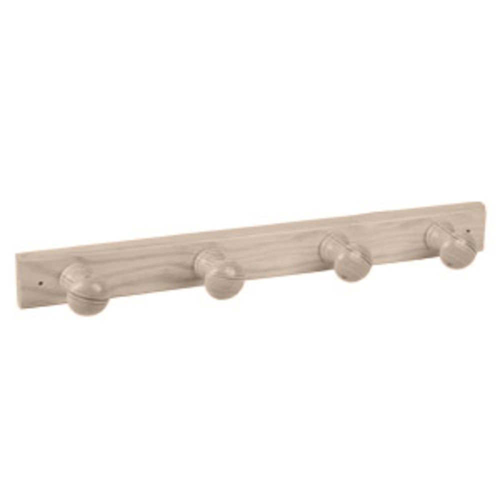 Porte manteau 4 crochets pin decapé blanc lot de 6 piéces - Bois