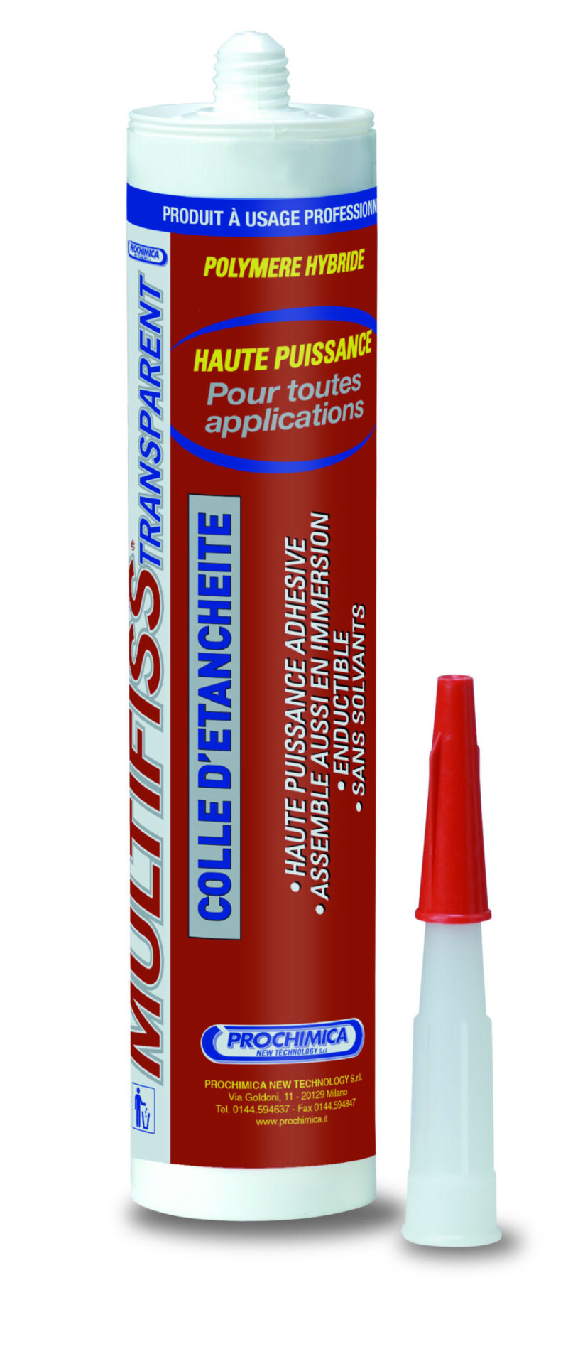 Colle élastique d’étanchéité 100 % MS polymère qualité premium, Couleur Gris. - Gris / argent