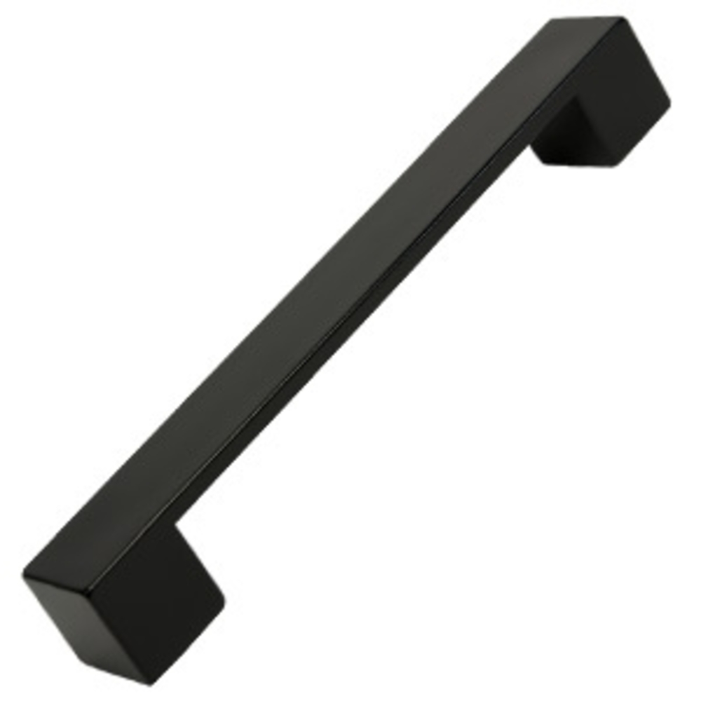 Poignée de meuble abs entraxe 160 mm peint noir mat lot de 24 piéces