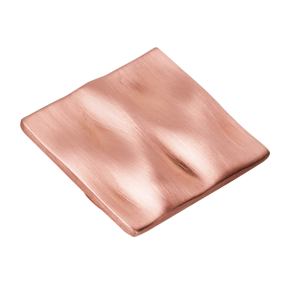 Bouton de meuble zamac diamètre 40x40 mm cuivre satiné lot de 12 piéces - Rose, Zamak