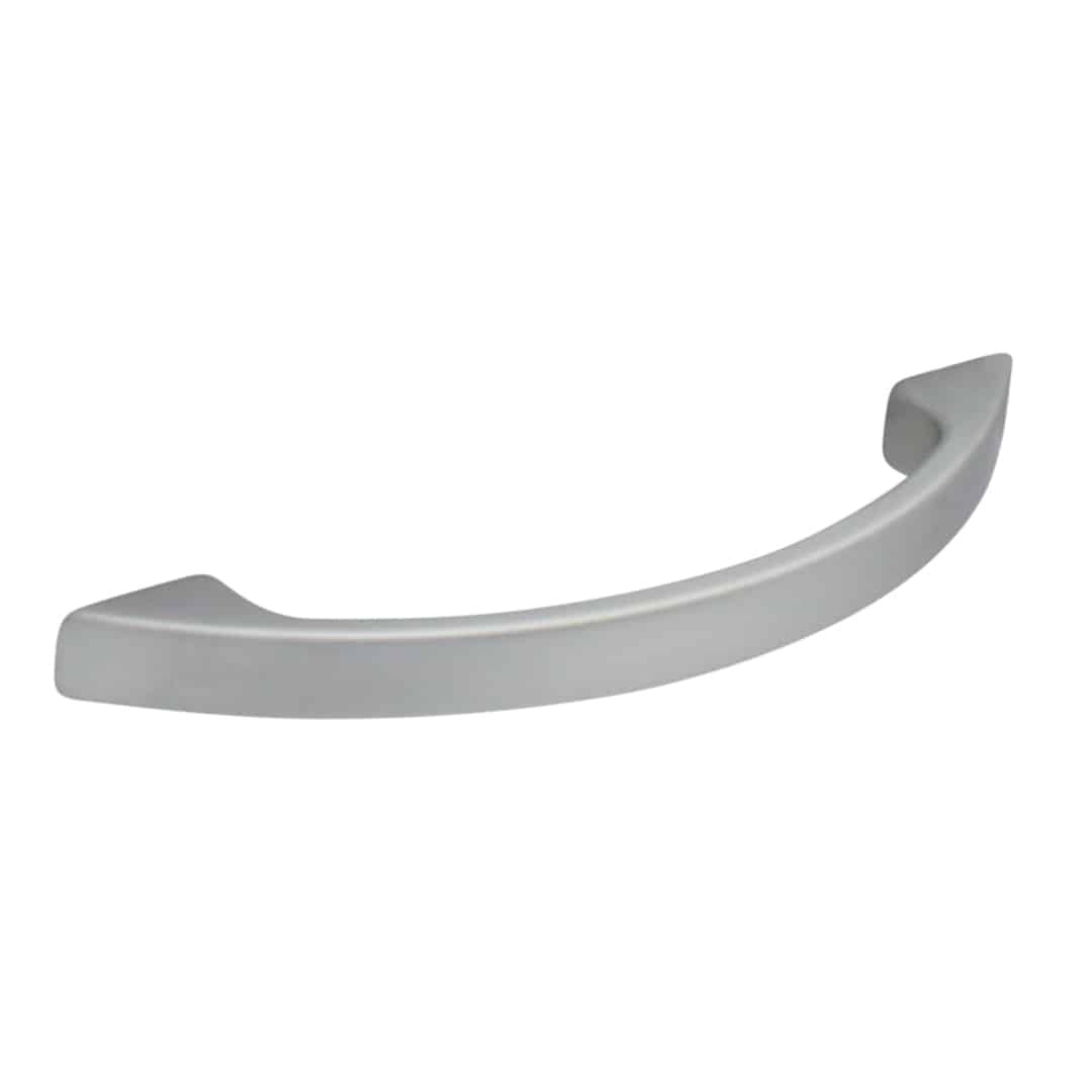 Poignée de meuble en zamac finition chrome mat e 128 mm - Gris / argent, Zamak