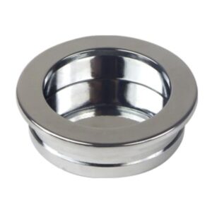 Bouton de meuble zamac encastrable rond 50 mm chrome lot de 24 piéces – Gris / argent, Zamak
