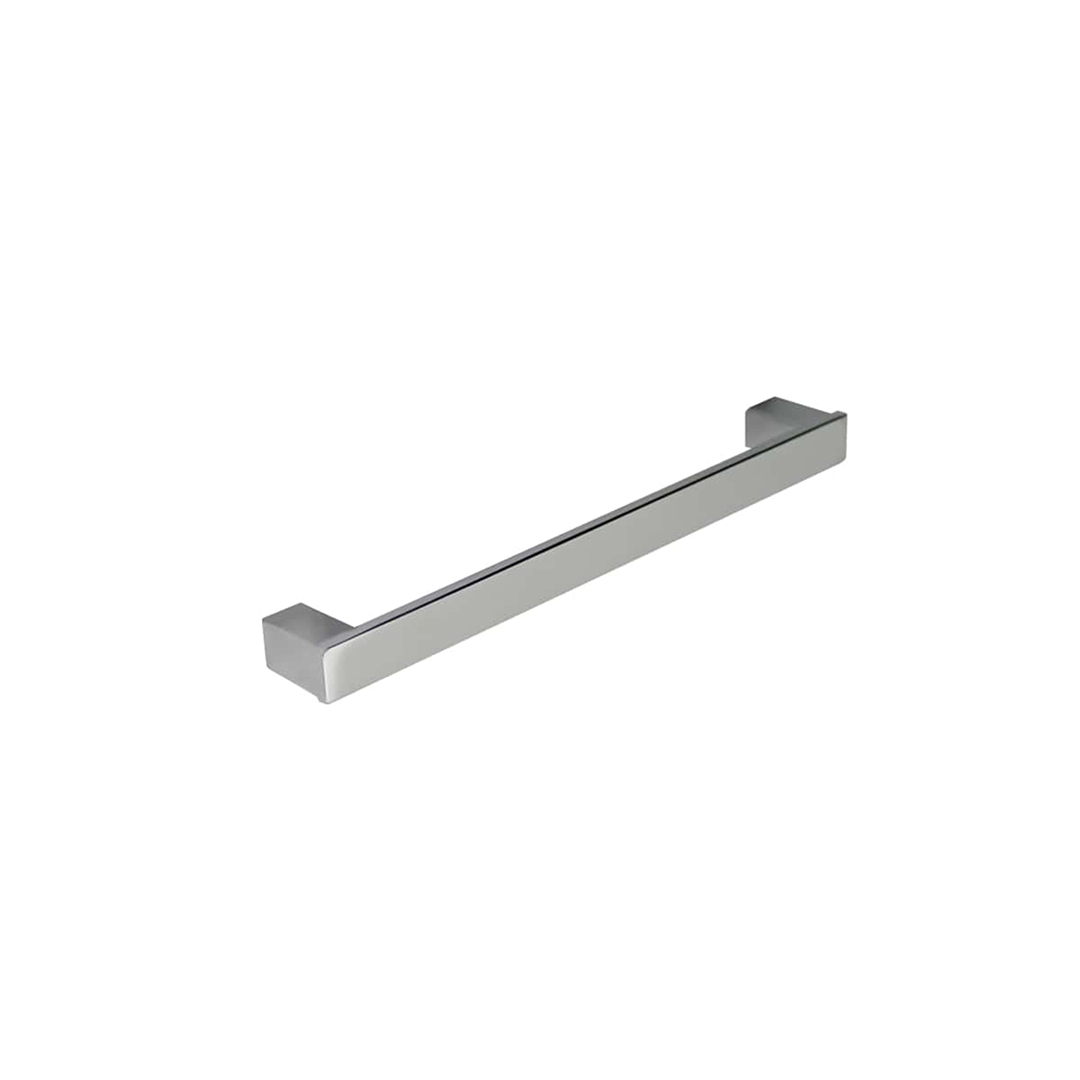 Poignée de meuble en zamac finition chrome brillant e 128 mm - Gris / argent, Zamak