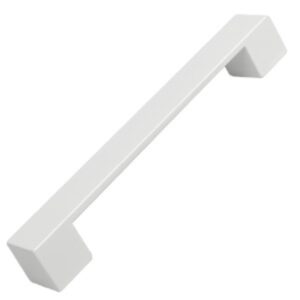 Poignée de meuble abs entraxe  160 mm peint blanc mat  lot de 24 piéces