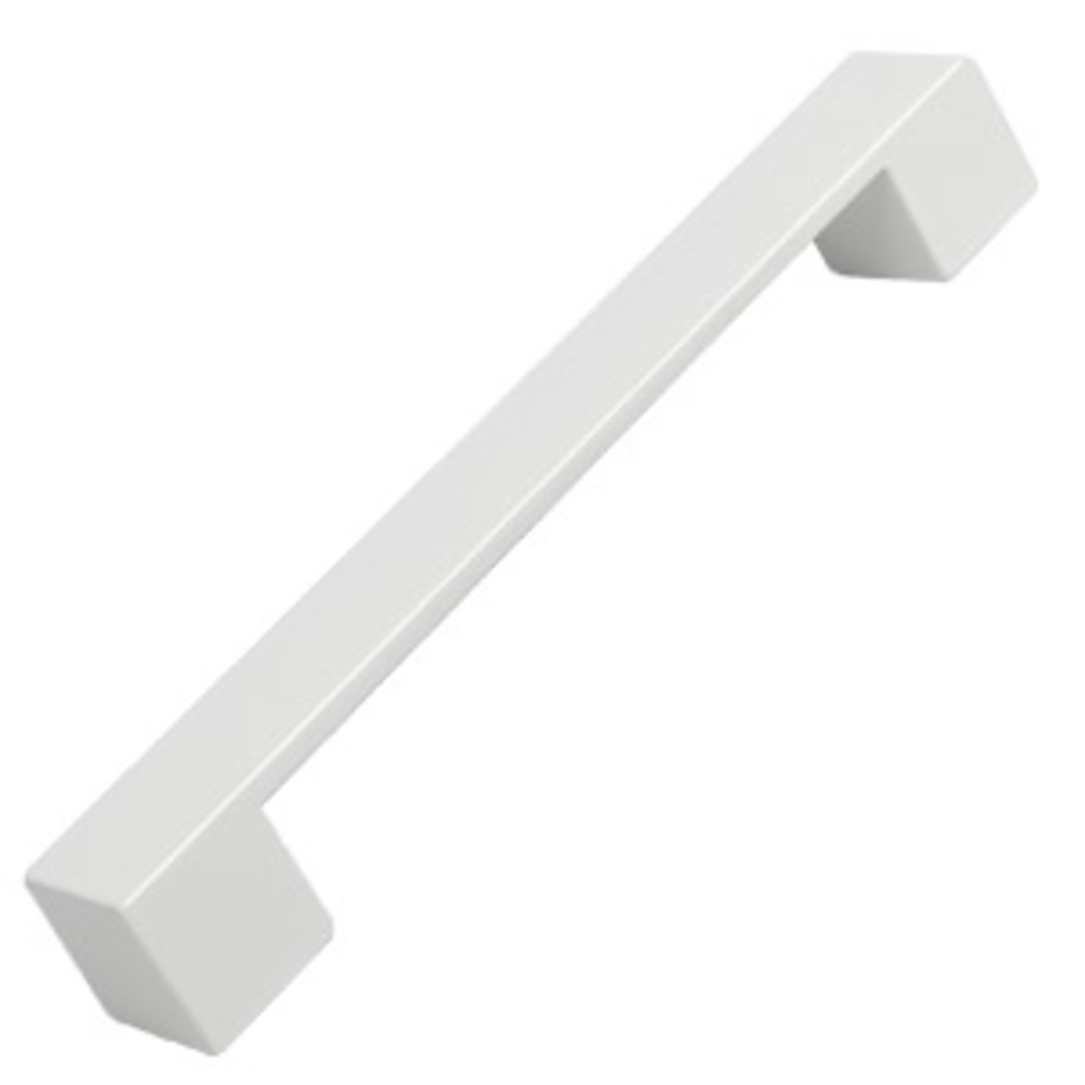 Poignée de meuble abs entraxe 160 mm peint blanc mat lot de 24 piéces