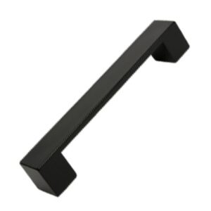 Poignée de meuble abs entraxe  128 mm peint noir mat  lot de 36 piéces
