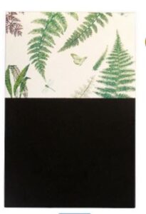 Tableau effaçable en zinc, 36x24cm – Noir