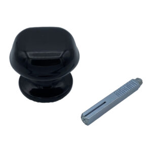 Bouton De Porte Ø60 mm – En Aluminium NOIR RAL 9005