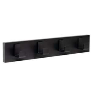 Porte manteua 4 crochets bois noirs lot de 3 piéces