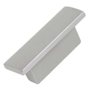 Poignée de meuble abs entraxe 32 mm peint chrome mat lot de 36 piéces – Gris / argent