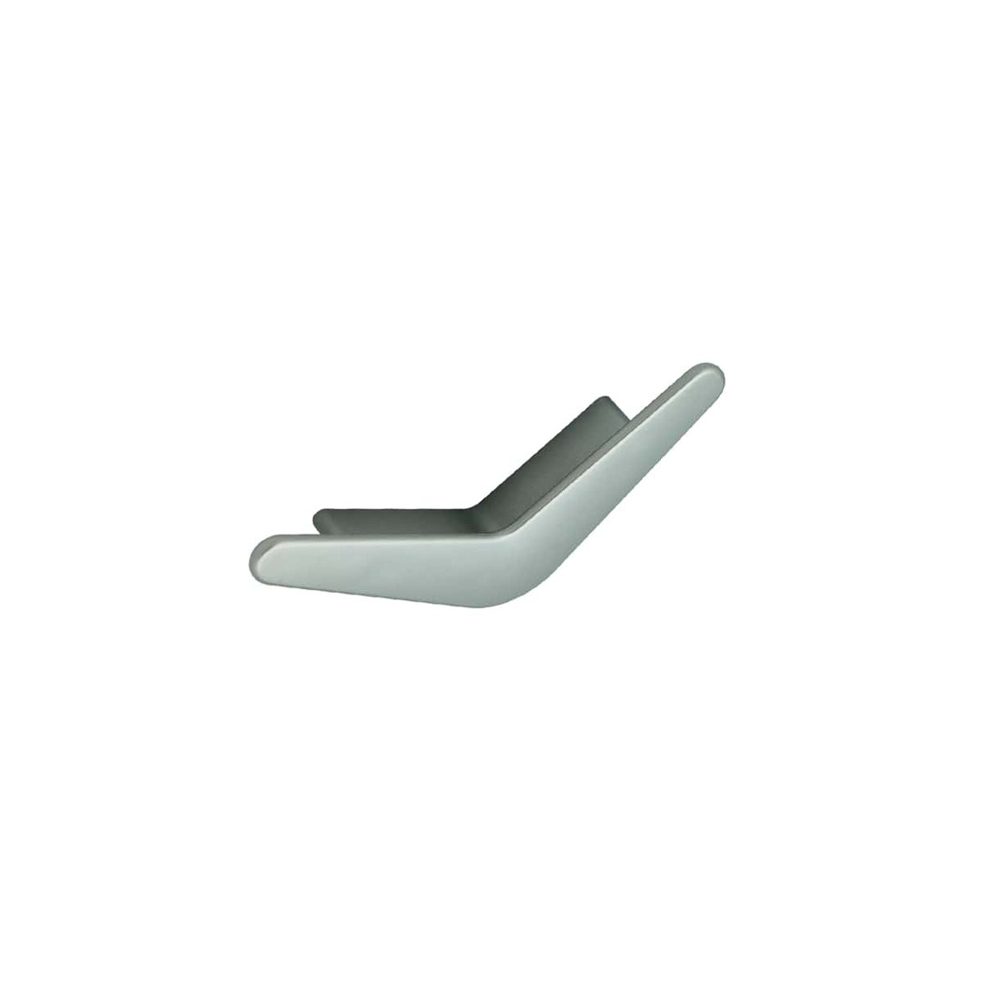 Poignée de meuble en ABS chrome mat multiples entraxes 32/64/96 mm - Gris / argent