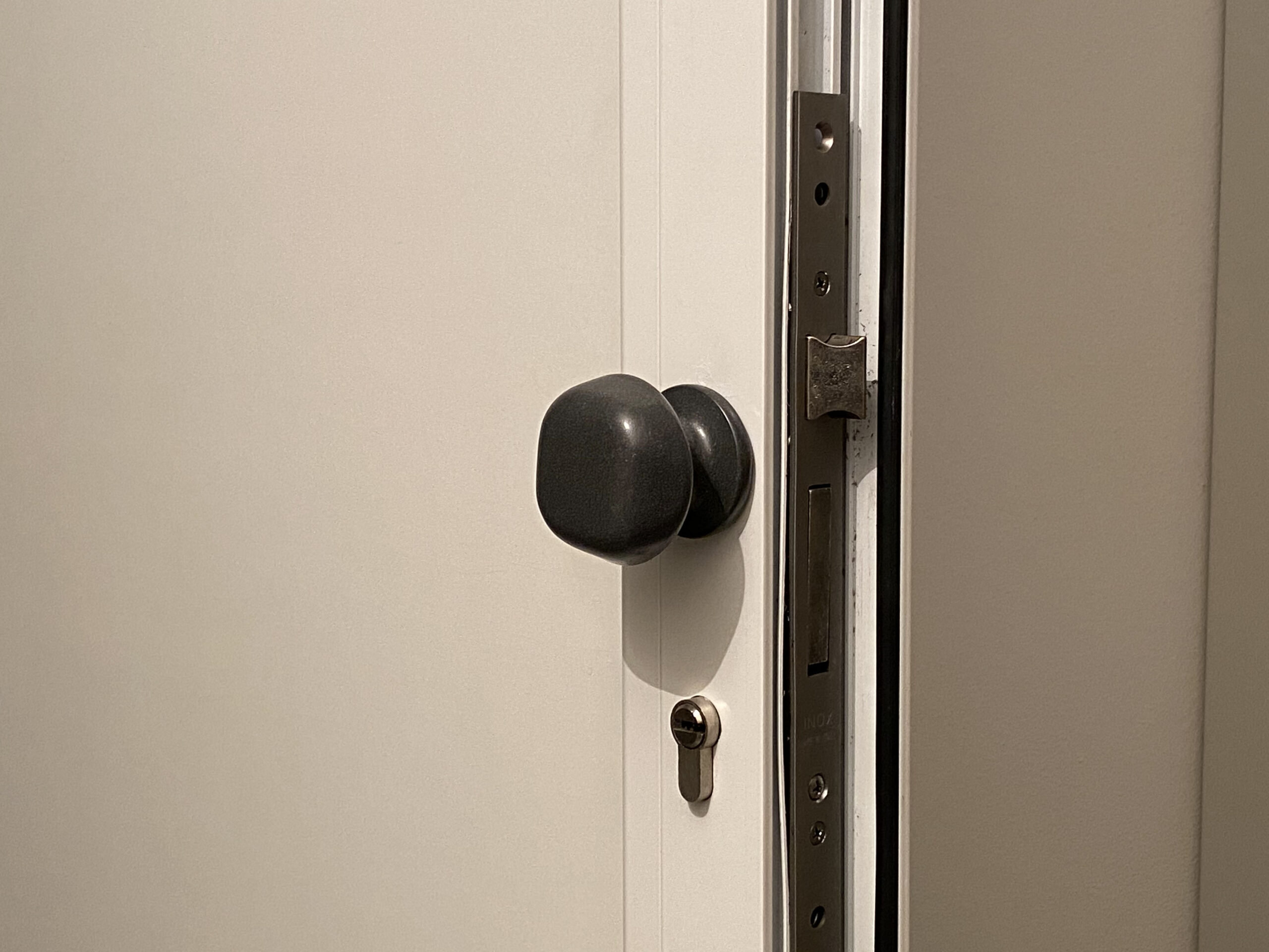Bouton de Porte Ø60 mm en Aluminium GRIS ANTIQUE. - Gris / argent – Image 4