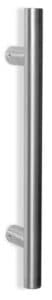 Poignée de tirage Diamètre 30 mm – Entraxe=500 – S=75 – L=650 mm – INOX 304 Brossé grain 240 – Gris / argent, Acier inoxydable