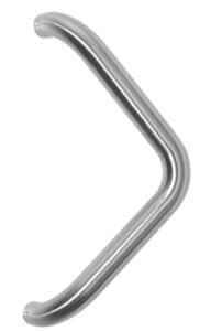 Poignée de tirage Diamètre 32 mm – Entraxe=350 mm – INOX 304 Brossé grain 240 – Gris / argent, Acier inoxydable