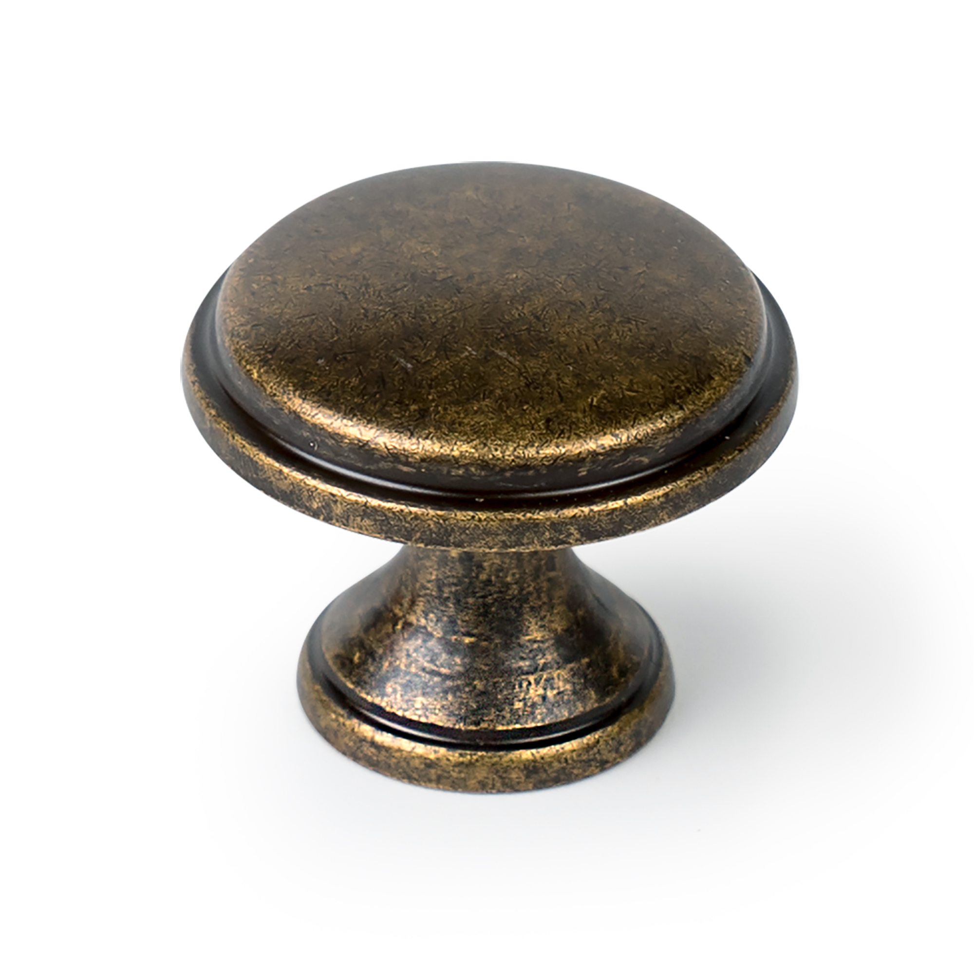 Bouton de meuble zamac diamètre 29 mm bronze vieilli lot de 24 Piéces - Marron, Zamak