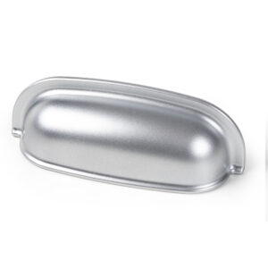 Poignée de meuble cuvette abs  64 mm peint chrome mat lot de 36 piéces – Gris / argent