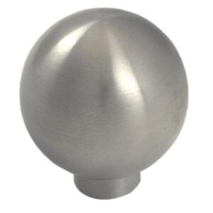 Bouton de meuble acier nickel brossé diamètre 30 mm lot de 12 piéces – Gris / argent, Acier nickelé