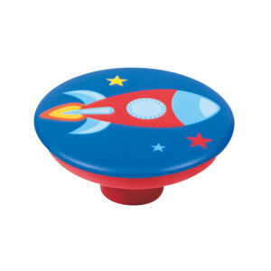 Bouton de meuble abs diamètre 50 mm  serigrafié fusée lot de 36 piéces – Bleu