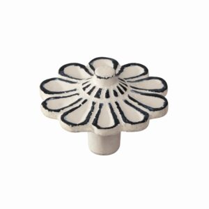 Bouton de meuble fer diamètre 47 mm en fer vieilli patiné beige lot de 24 piéces